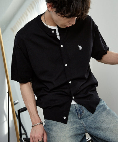 U.S. POLO ASSN. / 涼感 圓領針織開襟衫