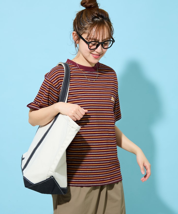 KELTY × FREAK'S STORE / 條紋短袖T恤  女版