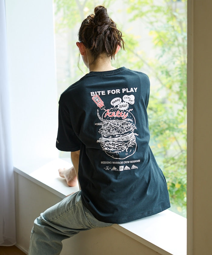 KELTY×FREAK'S STORE / 漢堡圖像 短袖T恤