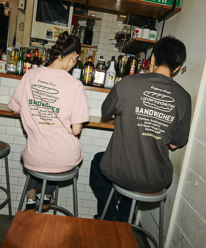 LANDER SANDWICHES × FREAK'S STORE / 背面印花 短袖T恤