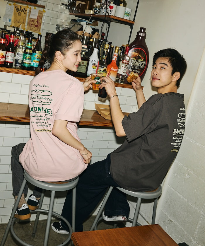 LANDER SANDWICHES × FREAK'S STORE / 背面印花 短袖T恤