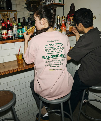 LANDER SANDWICHES × FREAK'S STORE / 背面印花 短袖T恤