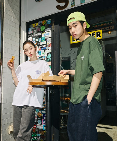 LANDER SANDWICHES × FREAK'S STORE / 背面印花 短袖T恤