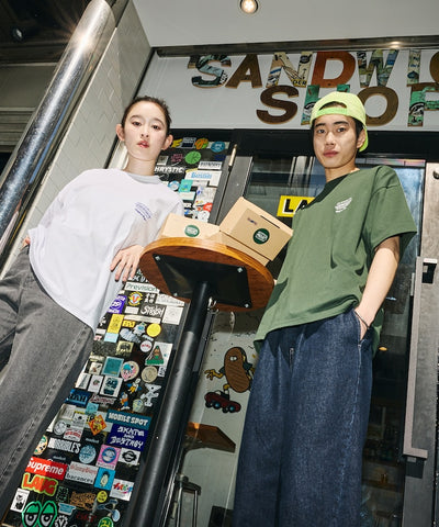 LANDER SANDWICHES × FREAK'S STORE / 背面印花 短袖T恤