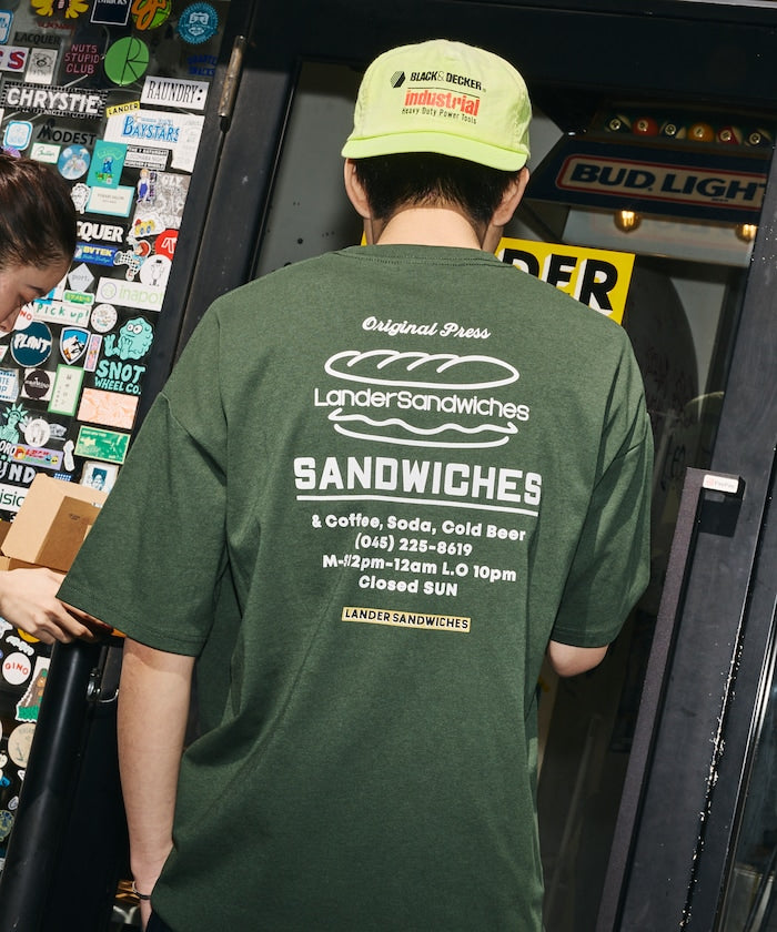 LANDER SANDWICHES × FREAK'S STORE / 背面印花 短袖T恤