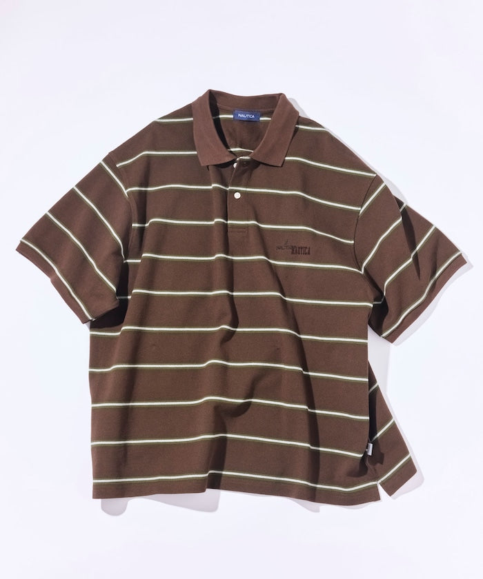 NAUTICA JP / 條紋短袖 Polo 衫