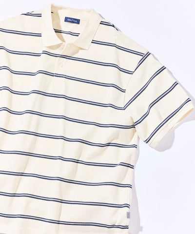 NAUTICA JP / 條紋短袖 Polo 衫