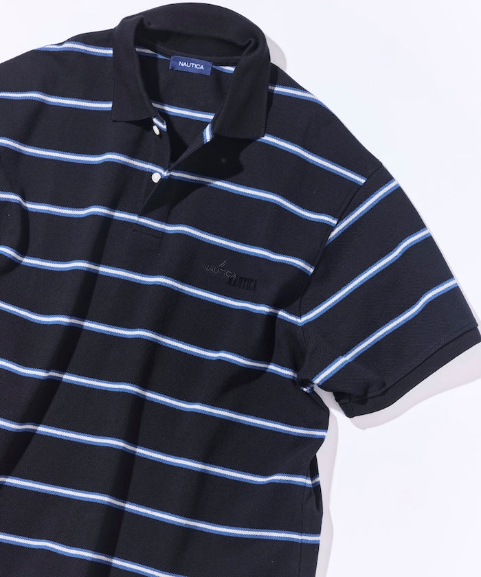NAUTICA JP / 條紋短袖 Polo 衫