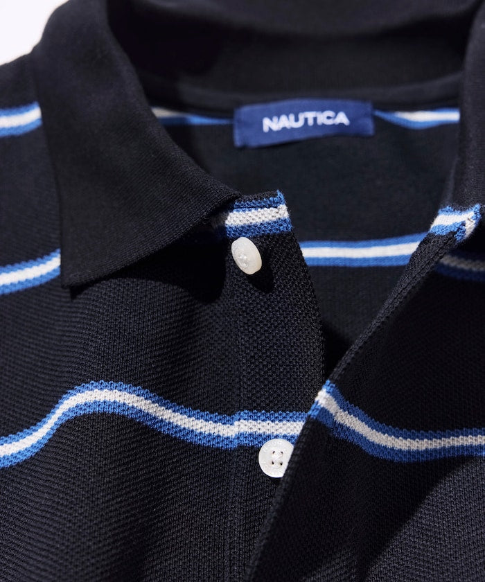 NAUTICA JP / 條紋短袖 Polo 衫