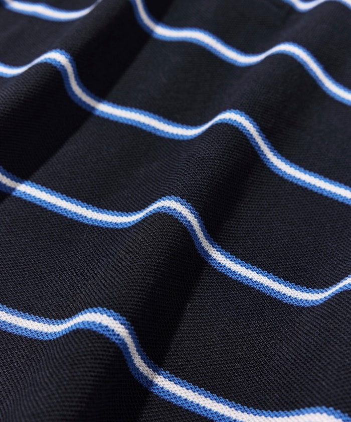 NAUTICA JP / 條紋短袖 Polo 衫