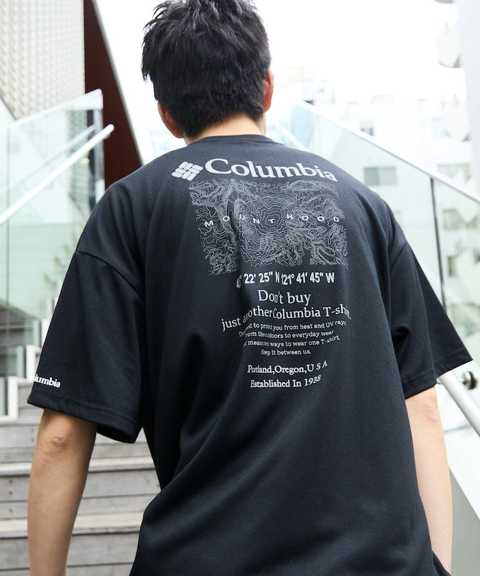 COLUMBIA x FREAK’S STORE / 等高線圖樣後印花短袖T恤