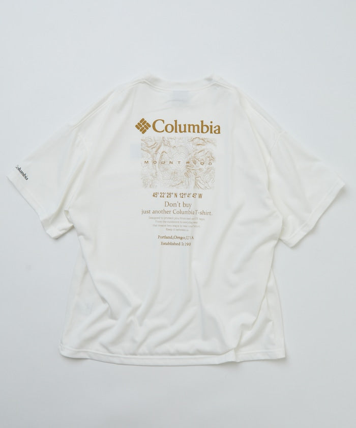 COLUMBIA x FREAK’S STORE / 等高線圖樣後印花短袖T恤