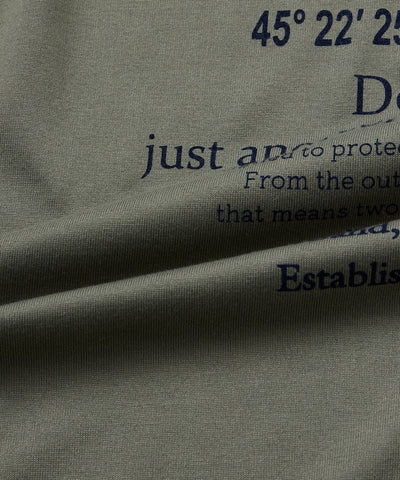 COLUMBIA x FREAK’S STORE / 等高線圖樣後印花短袖T恤
