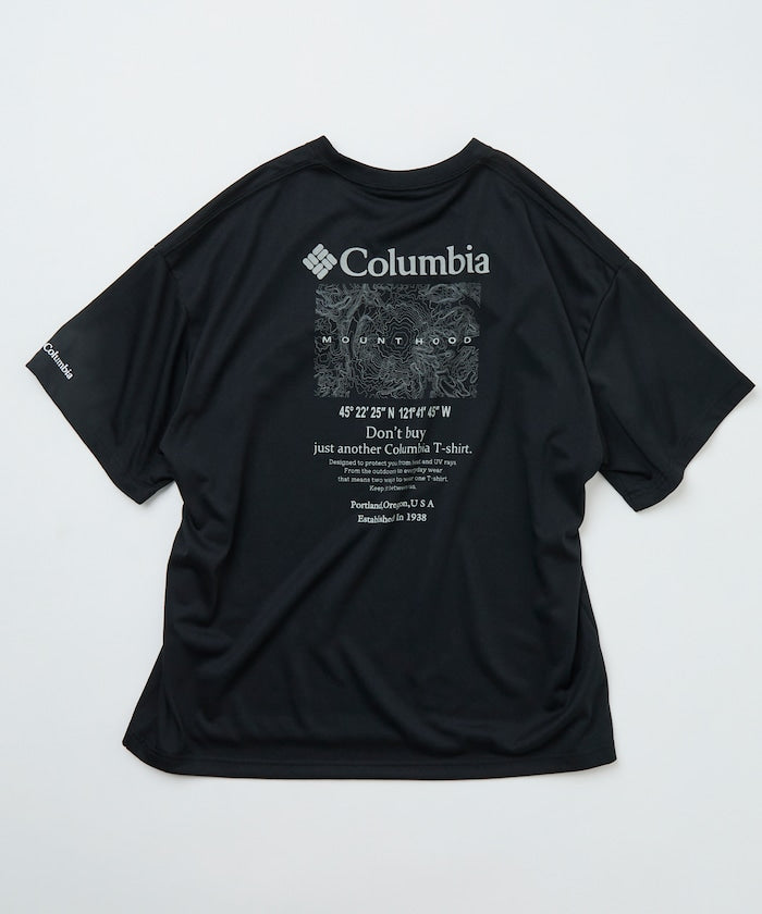 COLUMBIA x FREAK’S STORE / 等高線圖樣後印花短袖T恤