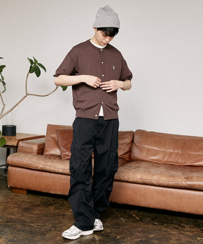U.S. POLO ASSN. / 涼感 圓領針織開襟衫