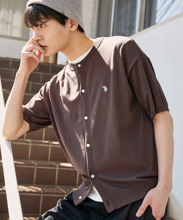 U.S. POLO ASSN. / 涼感 圓領針織開襟衫