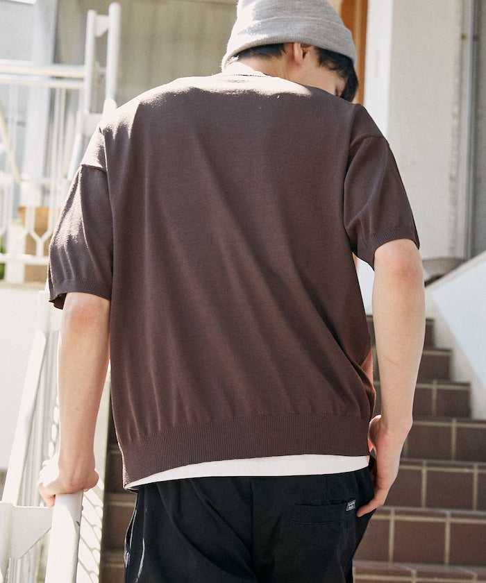 U.S. POLO ASSN. / 涼感 圓領針織開襟衫