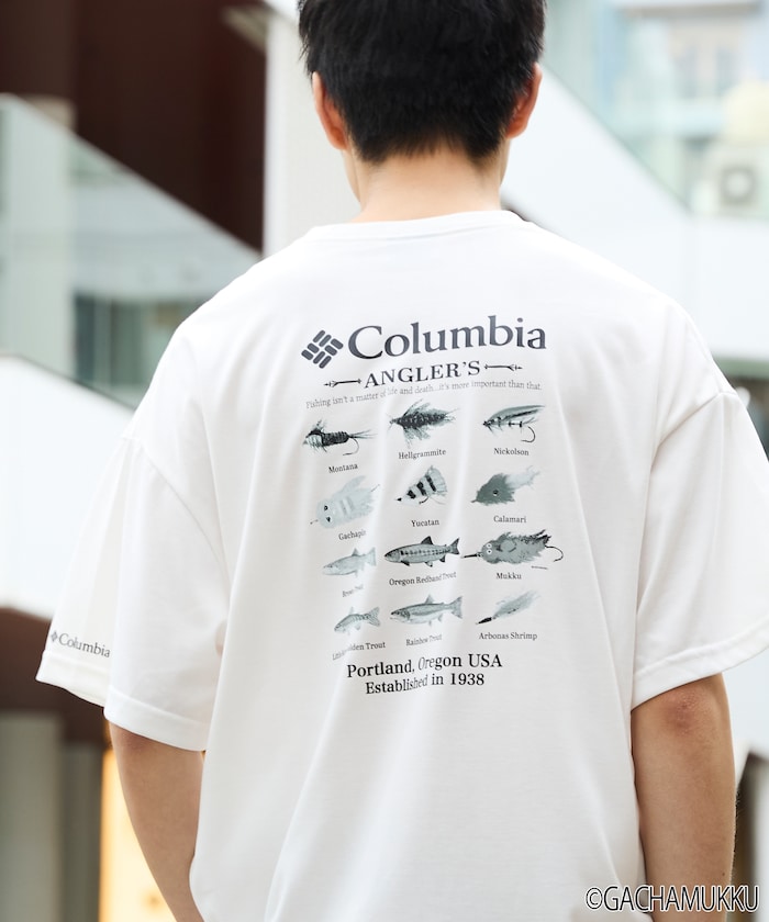 Columbia × FREAK'S STORE x Gachapin Mukku / 三方聯名限定 魚圖案 短袖T恤
