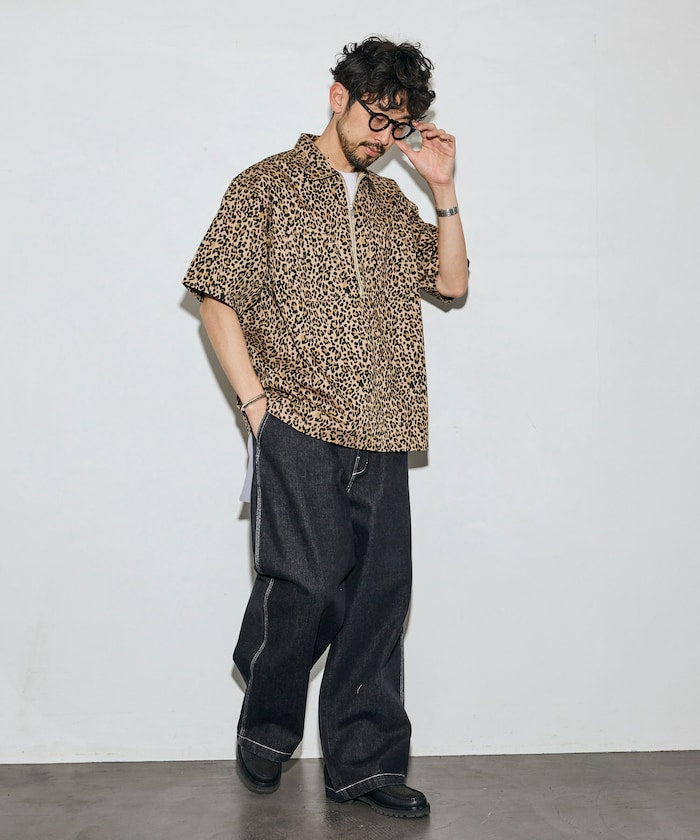 RED KAP × FREAK'S STORE / 半拉鍊工裝短袖 開襟衫