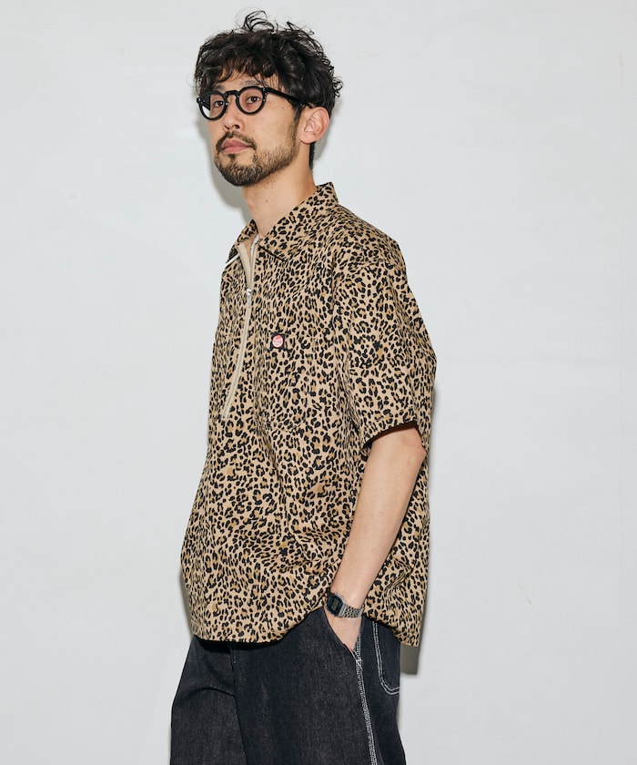 RED KAP × FREAK'S STORE / 半拉鍊工裝短袖 開襟衫