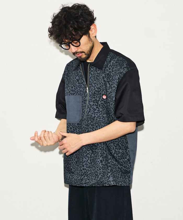 RED KAP × FREAK'S STORE / 半拉鍊工裝短袖 開襟衫
