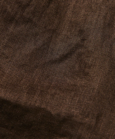 CAHLUMN Linen Open Collar Long Sleeve Shirt / 亞麻開領長袖襯衫