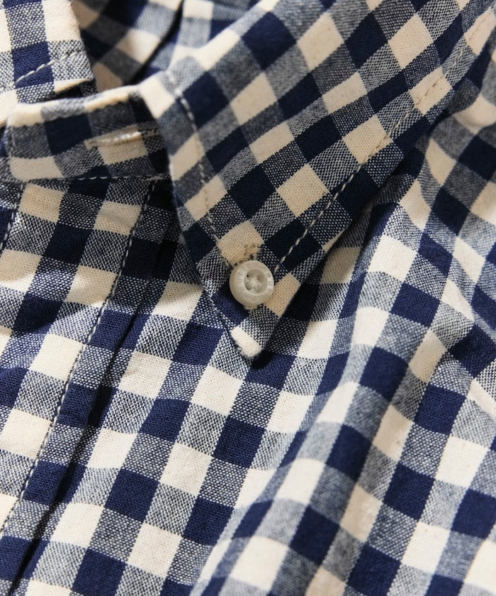 NAUTICA JP / 水洗 格紋 短袖襯衫