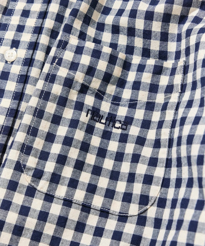 NAUTICA JP / 水洗 格紋 短袖襯衫