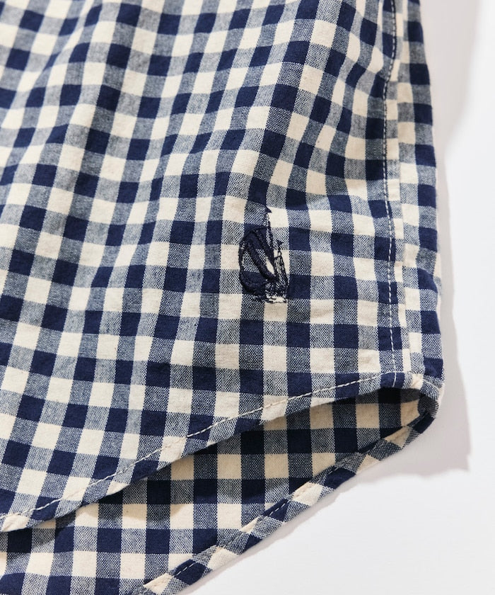 NAUTICA JP / 水洗 格紋 短袖襯衫