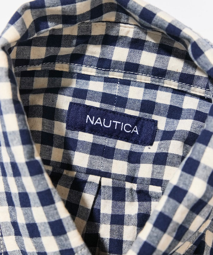 NAUTICA JP / 水洗 格紋 短袖襯衫