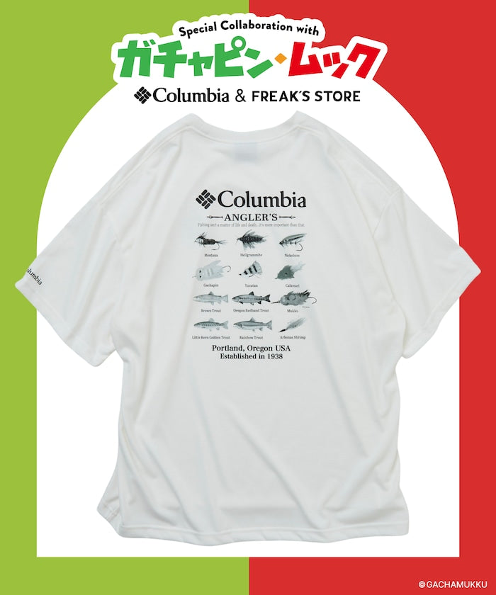 Columbia × FREAK'S STORE x Gachapin Mukku / 三方聯名限定 魚圖案 短袖T恤