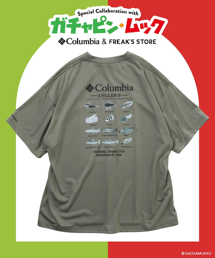 Columbia × FREAK'S STORE x Gachapin Mukku / 三方聯名限定 魚圖案 短袖T恤