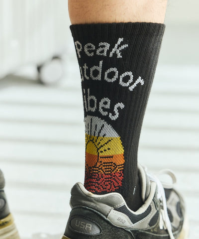 Coleman Socks insect shield / 圖案中筒襪
