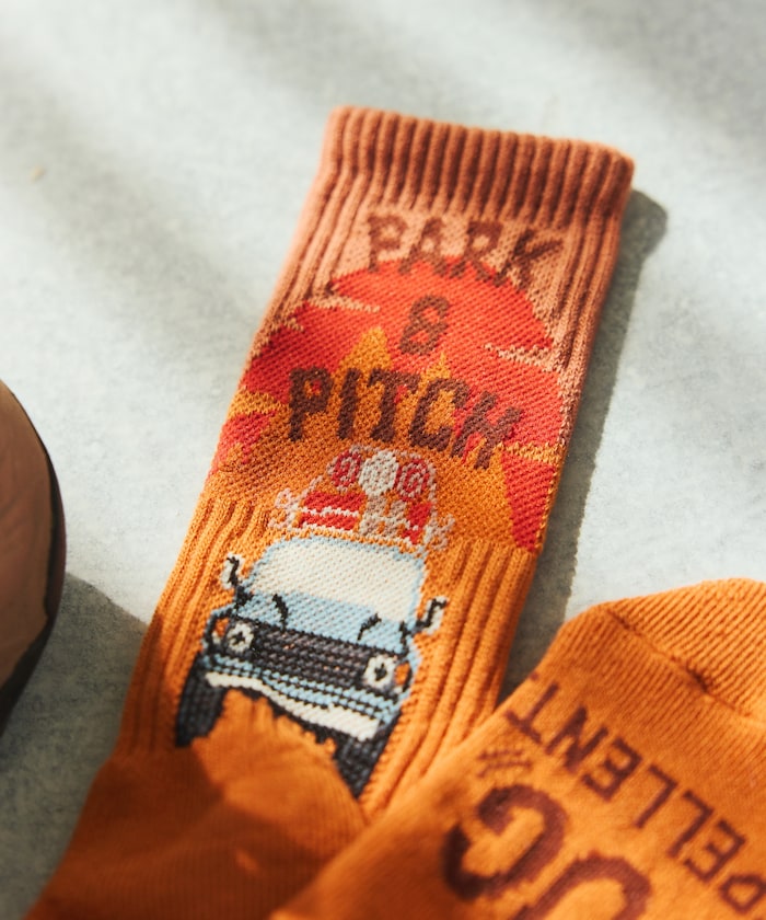 Coleman Socks insect shield / 圖案中筒襪