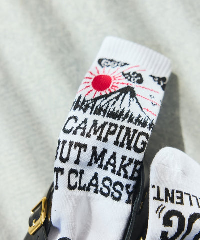 Coleman Socks insect shield / 圖案中筒襪