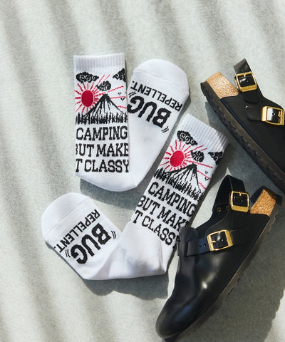 Coleman Socks insect shield / 圖案中筒襪