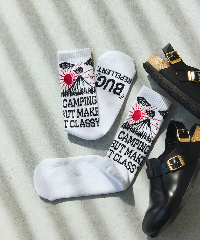 Coleman Socks insect shield / 圖案中筒襪