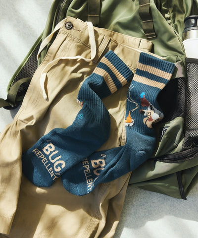 Coleman Socks insect shield / 圖案中筒襪