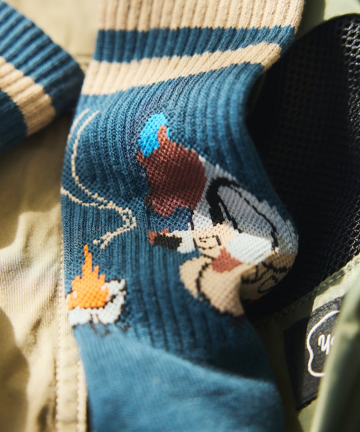 Coleman Socks insect shield / 圖案中筒襪