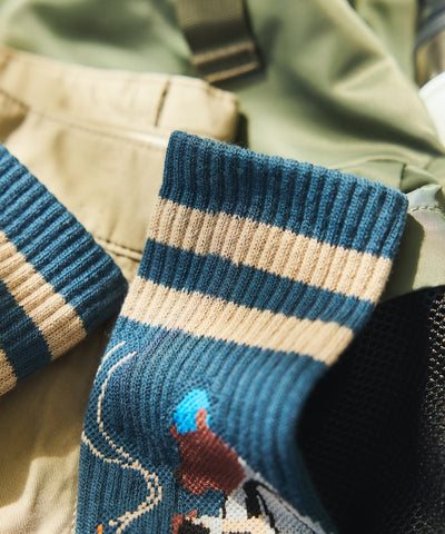 Coleman Socks insect shield / 圖案中筒襪