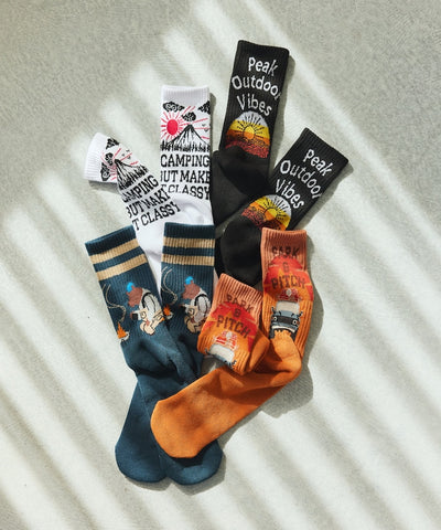 Coleman Socks insect shield / 圖案中筒襪