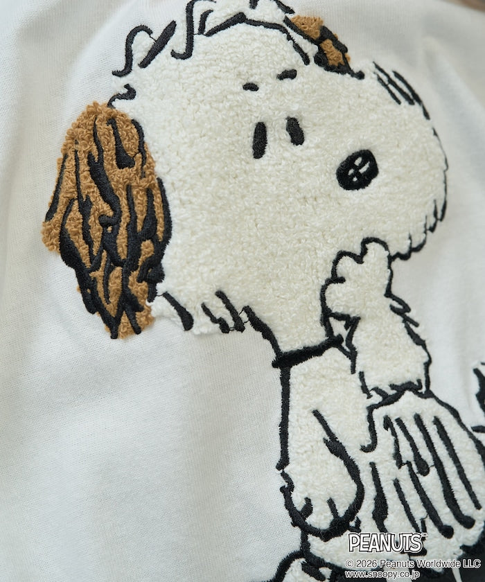 PEANUTS x FREAK’S STORE / PEANUTS 立體刺繡短袖T恤 女版 單尺寸