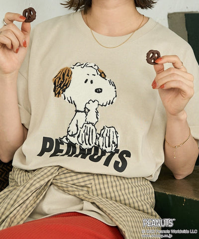 PEANUTS x FREAK’S STORE / PEANUTS 立體刺繡短袖T恤 女版 單尺寸