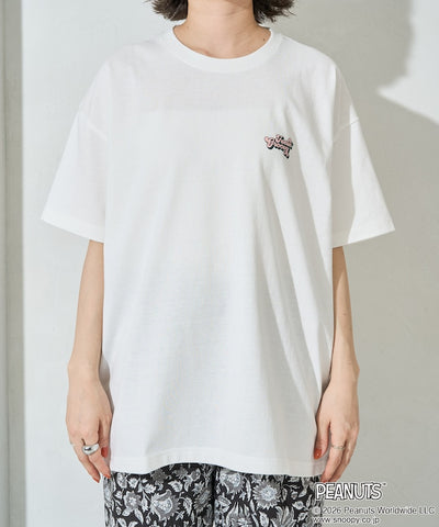 PEANUTS x FREAK’S STORE / SNOOPY 波普印花 短袖T恤 女版 單尺寸