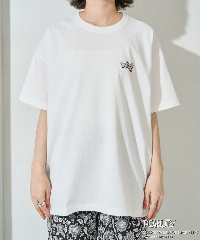 PEANUTS x FREAK’S STORE / SNOOPY 波普印花 短袖T恤 女版 單尺寸