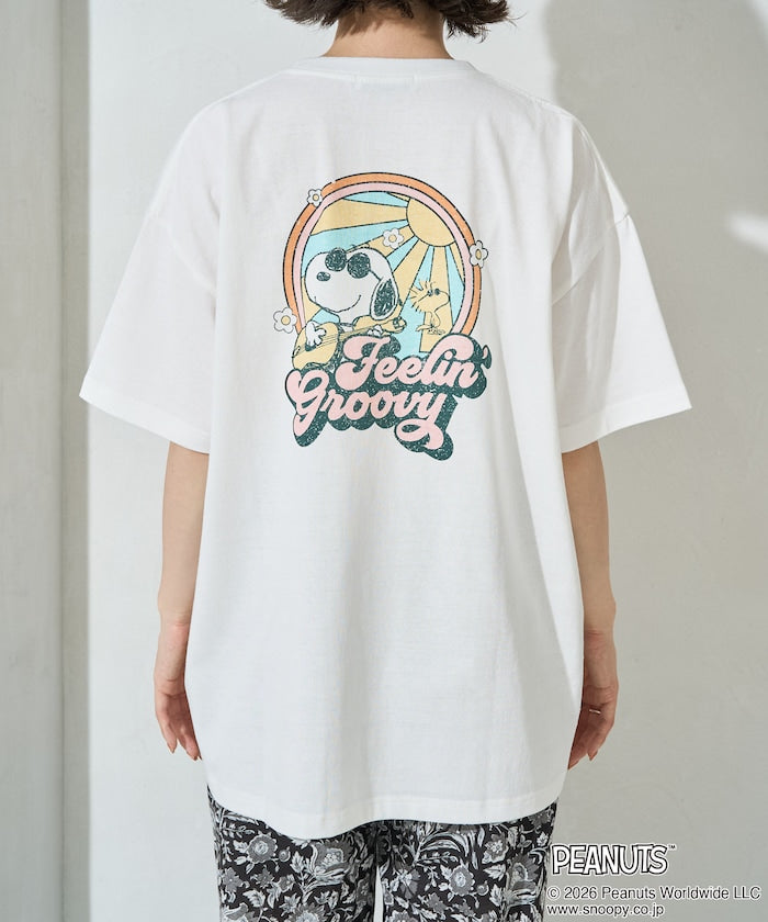 PEANUTS x FREAK’S STORE / SNOOPY 波普印花 短袖T恤 女版 單尺寸