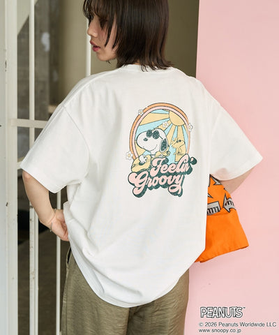 PEANUTS x FREAK’S STORE / SNOOPY 波普印花 短袖T恤 女版 單尺寸