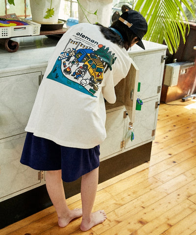Coleman×matsui×FREAK'S STORE / 三方聯名 Lake Side 短袖T恤