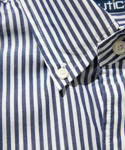 NAUTICA JP / Broad Stripe 條紋短袖襯衫