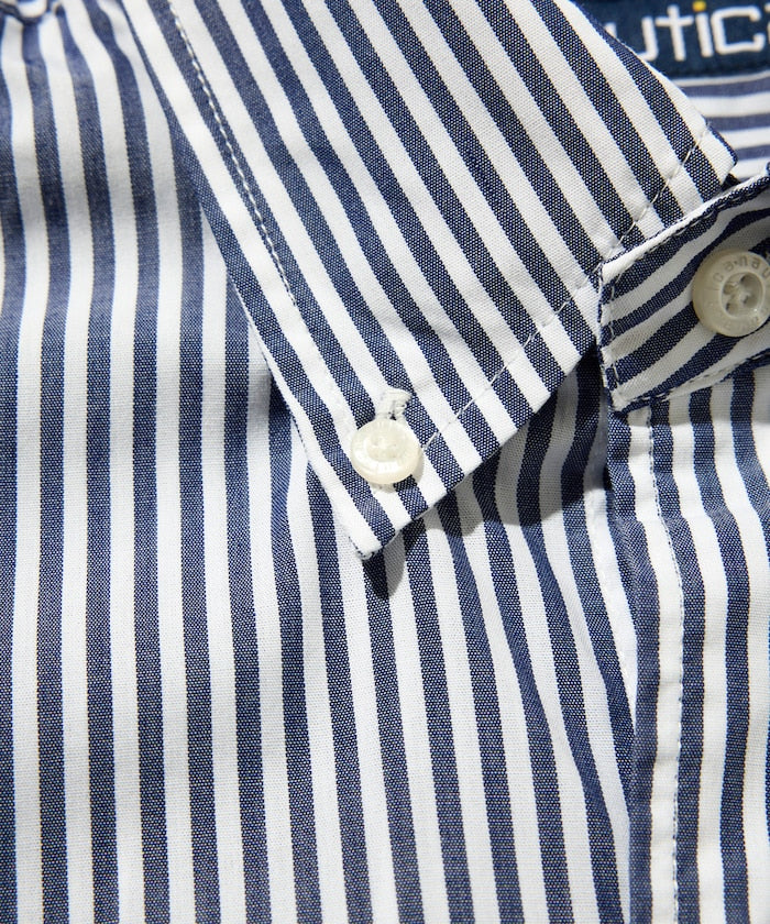 NAUTICA JP / Broad Stripe 條紋短袖襯衫